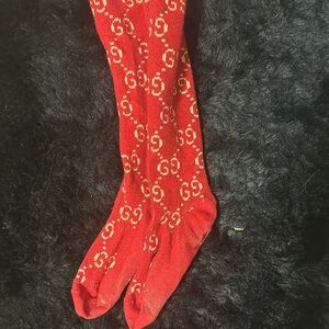gucci socks men or woman red and gold